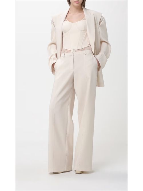 Pantaloni a gamba larga in crêpe Patrizia Pepe PATRIZIA PEPE | 8P0769-A6F5W409